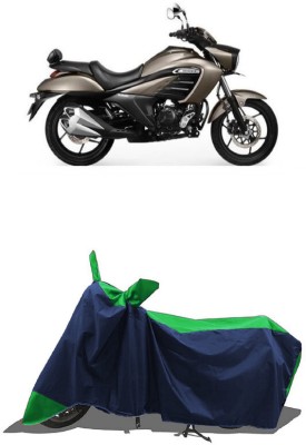 SUGASHRI Waterproof Two Wheeler Cover for Suzuki(intruder 150, Green, Blue)