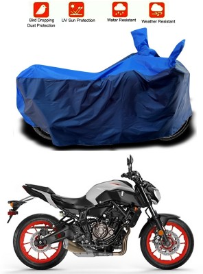 Mdstar Waterproof Two Wheeler Cover for Yamaha(MT 07, Blue, Blue)