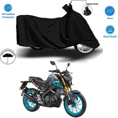 HWSXQAE Waterproof Two Wheeler Cover for Universal For Bike(iQube, Black)