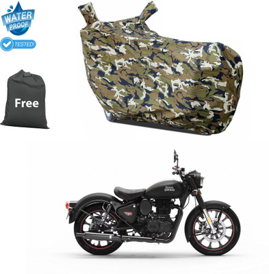 CODOKI Waterproof Two Wheeler Cover for Royal Enfield(Classic 350, Yellow)
