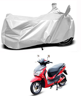 Aoriyon Two Wheeler Cover for Hero Electric(Electric Dash, Silver)