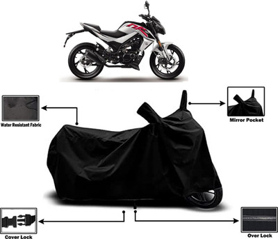 Amexride Two Wheeler Cover for CFMoto(150NK BS6, Black)