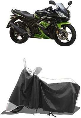 SUGASHRI Waterproof Two Wheeler Cover for Yamaha(YZF R15S, White, Black)