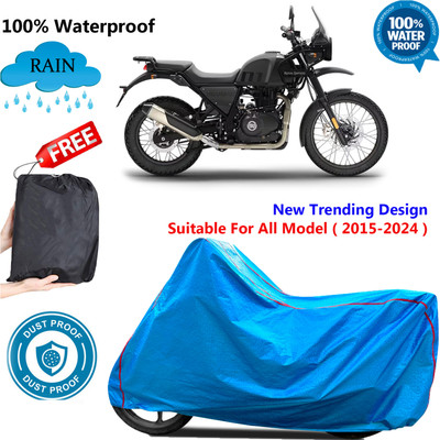 OliverX Waterproof Two Wheeler Cover for Royal Enfield(Himalayan, Blue)