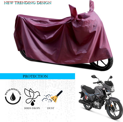 SnehaSales Waterproof Two Wheeler Cover for Hero(New Glamour, Maroon)