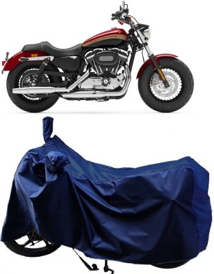 MMSSTAR Waterproof Two Wheeler Cover for Harley Davidson(XL 1200, Blue)