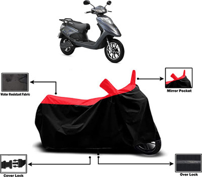 Amexride Two Wheeler Cover for Ampere(V 48 BS6, Red)