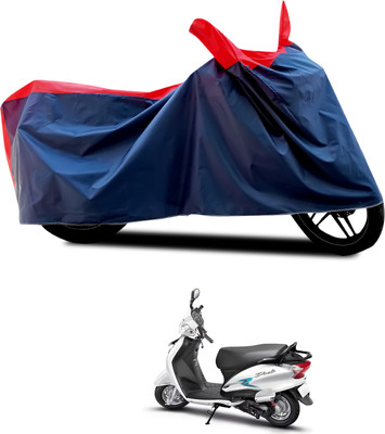 CODOKI Waterproof Two Wheeler Cover for Hero(Duet VX 110CC, Black, Red)