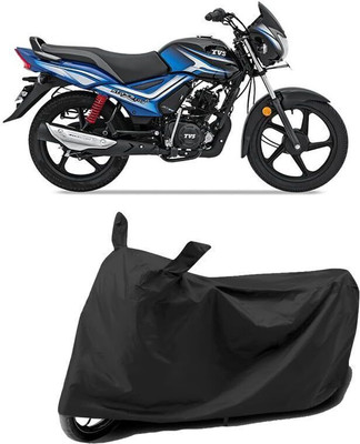 DeepShakshi AUTOMOTIVE Two Wheeler Cover for TVS(Star City, Black)