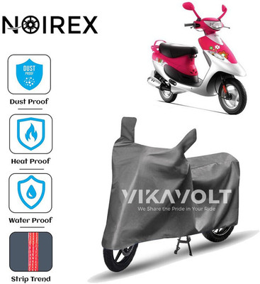 NOIREX Two Wheeler Cover for TVS(Scooty Pep+, Grey)