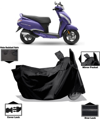 DeepShakshi AUTOMOTIVE Waterproof Two Wheeler Cover for TVS(Jupiter, Black)