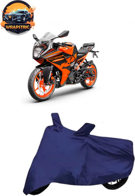WRAPSTRIC Waterproof Two Wheeler Cover for KTM(RC 200 BS6, Blue)