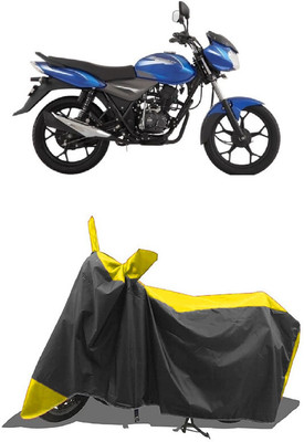 SUGASHRI Waterproof Two Wheeler Cover for Bajaj(Discover 110, Yellow, Black)