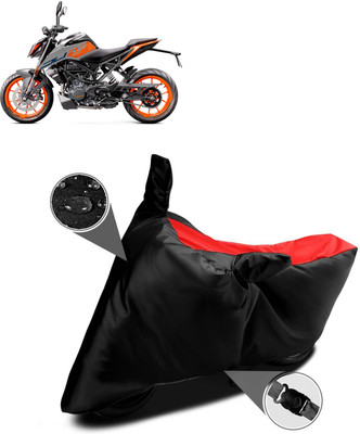 PAGORA Waterproof Two Wheeler Cover for KTM(200 Duke BS6, Red)