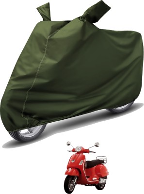 MOCKHE Waterproof Two Wheeler Cover for Vespa(Vespa LX, Green)