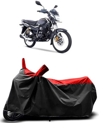 KEDIT Two Wheeler Cover for Bajaj(Platina 100 DTS-i, Red, Black)