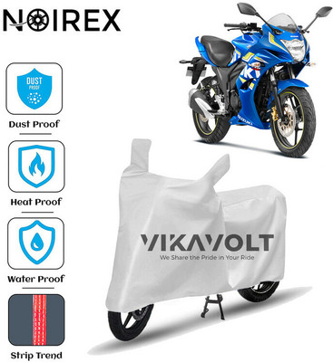 NOIREX Waterproof Two Wheeler Cover for Suzuki(Gixxer SF, Silver)