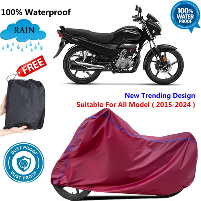 AUTOCAD Waterproof Two Wheeler Cover for Hero(Super Splendor, Maroon)
