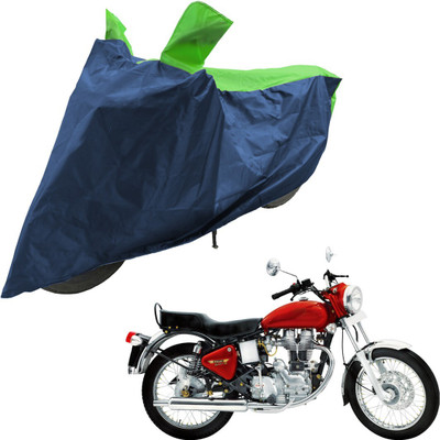 RiderShine Two Wheeler Cover for Royal Enfield(Electra 5S, Blue, Green)