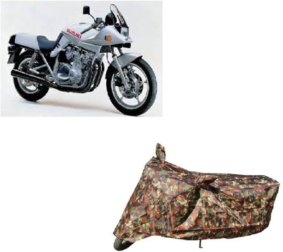 Anlopeproducts Waterproof Two Wheeler Cover for Suzuki(Katana, Red)