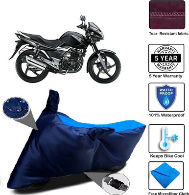 MISSION COLLECTION Waterproof Two Wheeler Cover for Suzuki(GS, Blue)