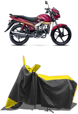 SUGASHRI Waterproof Two Wheeler Cover for Mahindra(Centuro Rockstar, Yellow, Black)