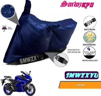 DeepShakshi AUTOMOTIVE Waterproof Two Wheeler Cover for Yamaha(YZF R3, Blue)