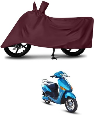 KEDIT Two Wheeler Cover for Hero(Electric Optima DX, Maroon)