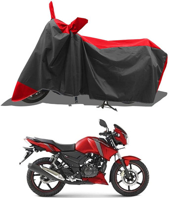 KEDIT Two Wheeler Cover for TVS(Apache RTR 160 4V, Red)