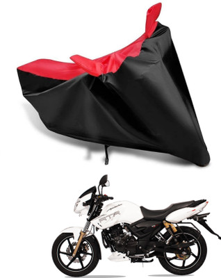KEDIT Two Wheeler Cover for TVS(Apache RTR 180, Red, Black)