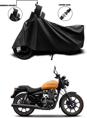 DeepShakshi AUTOMOTIVE Two Wheeler Cover for Royal Enfield(Thunderbird 500, Black)