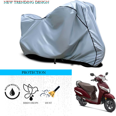 ANTHUB Waterproof Two Wheeler Cover for Honda(Activa 125, Silver)