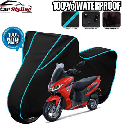 Car Styling Waterproof Two Wheeler Cover for Aprilia(SXR 160, Black, Blue)