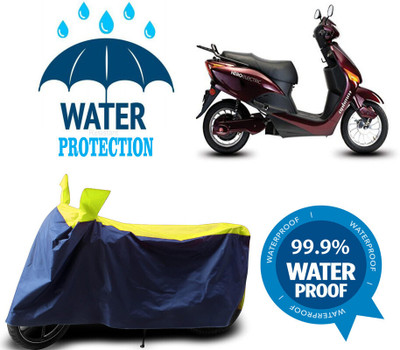 Mdstar Waterproof Two Wheeler Cover for Hero(Electric Optima, Multicolor)