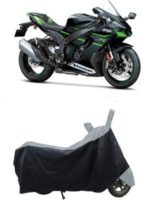 Coxtor Waterproof Two Wheeler Cover for Kawasaki(Ninja ZX-10R BS6, Grey)