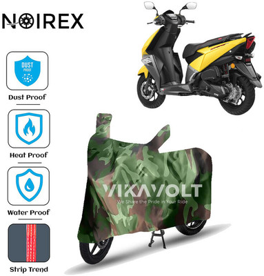 NOIREX Waterproof Two Wheeler Cover for TVS(NTORQ, Green)
