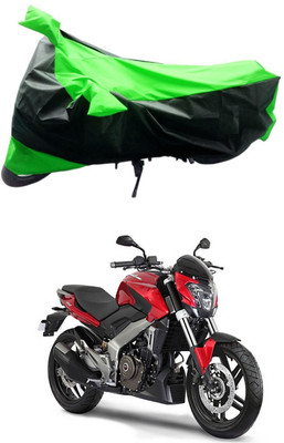 Furious3D Two Wheeler Cover for Bajaj(Pulsar 250, Green, Black)
