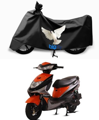 Big fly Two Wheeler Cover for Ampere(REO, Black)