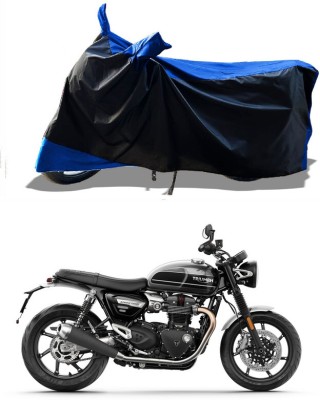 AESTRYD Two Wheeler Cover for Triumph(Speed Twin, Blue)