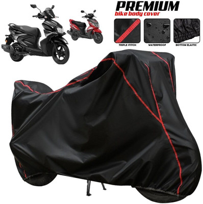 AUTOCAD Waterproof Two Wheeler Cover for Yamaha(Ray-ZR 125FI, Black, Red, Multicolor)