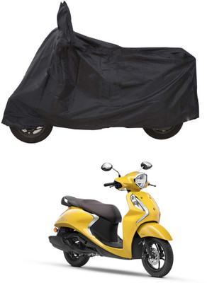 CODOKI Waterproof Two Wheeler Cover for Yamaha(Fascino BS6, Black)