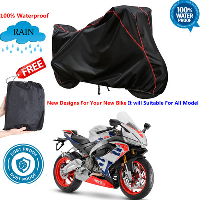 OliverX Waterproof Two Wheeler Cover for Aprilia(RS 660, Black)