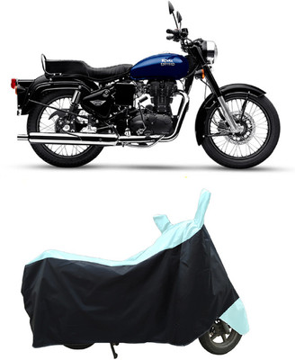 Coxtor Waterproof Two Wheeler Cover for Royal Enfield(Bullet 350 New BS6, White)