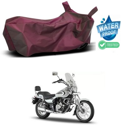 Genipap Waterproof Two Wheeler Cover for Bajaj(Avenger 220 Cruise, Maroon)