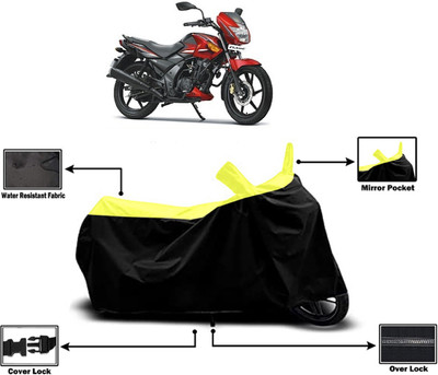 Amexride Two Wheeler Cover for TVS(Flame DS 125, Yellow)