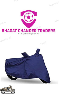 bhagat chander traders Waterproof Two Wheeler Cover for Royal Enfield(Classic 500, Blue)