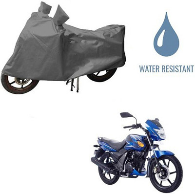 DeepShakshi AUTOMOTIVE Waterproof Two Wheeler Cover for TVS(Flame SR125, Grey)