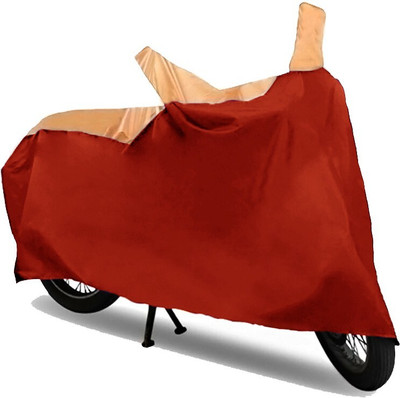 GoldCartz Two Wheeler Cover for Bajaj(Discover 125 DTS-i, Beige, Red)