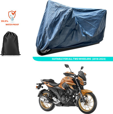 PAGORA Waterproof Two Wheeler Cover for Yamaha(FZ-S, Blue)