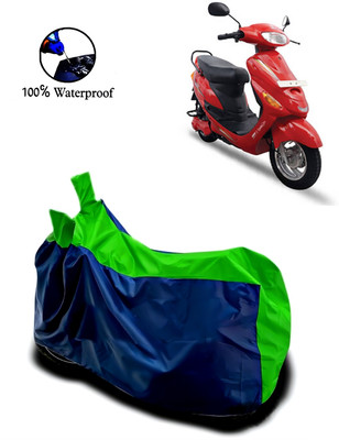 Autofly Waterproof Two Wheeler Cover for Hero(Electric E-Sprint, Blue, Green)